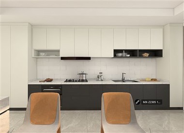 Grey Membrane Kitchen Cabinet