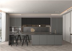 Invisible Handle Kitchen Cabinet