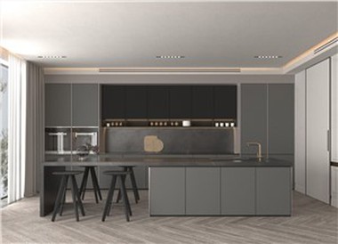 Invisible Handle Kitchen Cabinet