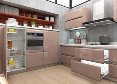 Lacquer Glass Kitchen Cabinets