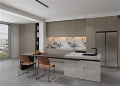 Light Brown Kitchen Cabinet