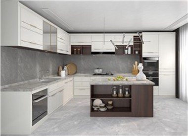 PVC L Shaped Kitchen Cabinet