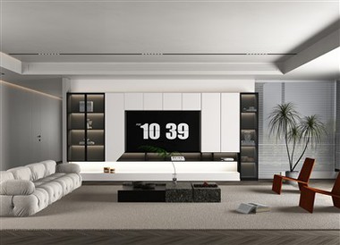 White Living Room Cabinets