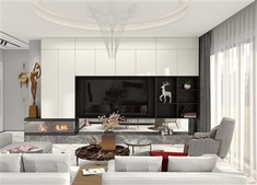White Wall TV Cabinet