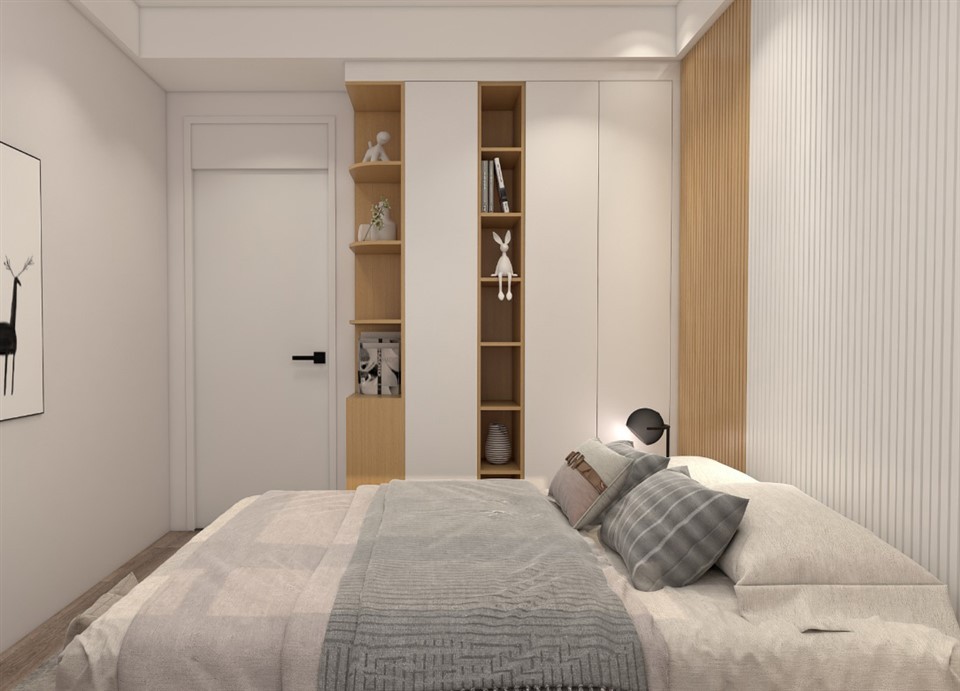 White Fitted Bedroom Wardrobe