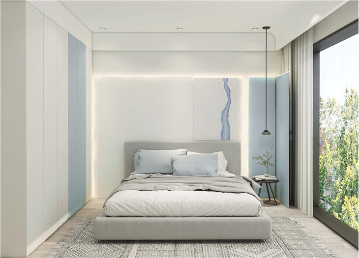 White Melamine Bedroom Wardrobe