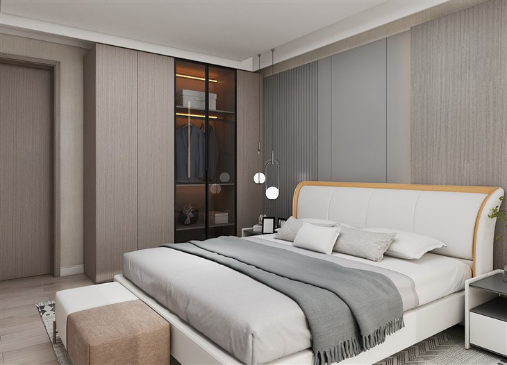 Glass Door Wooden Wardrobes