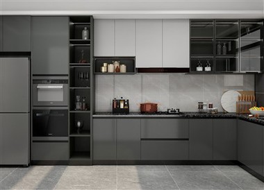Modern Black Kitchen Cabinets