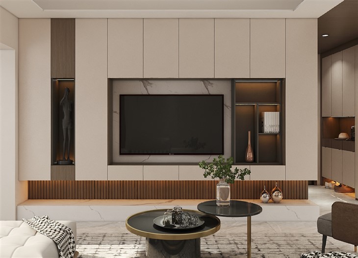 Brown Living Room Cabinet factory