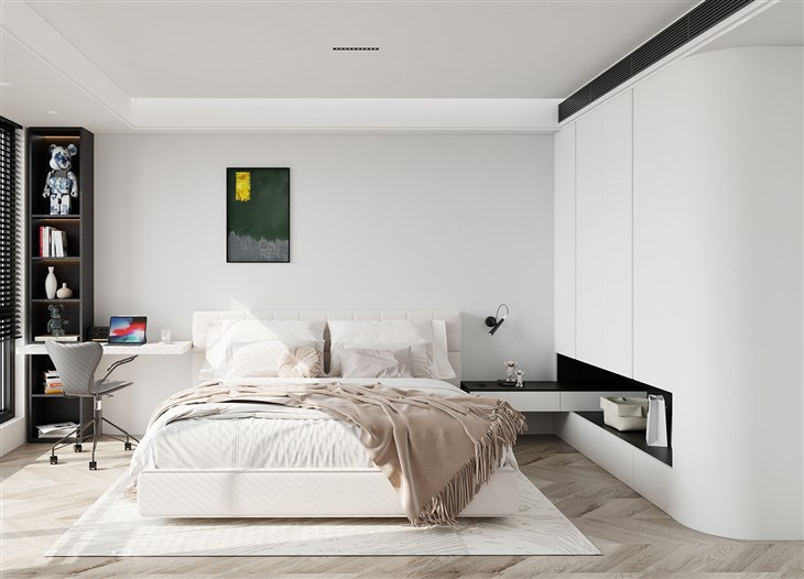 Elegant White Bedroom Wardrobe